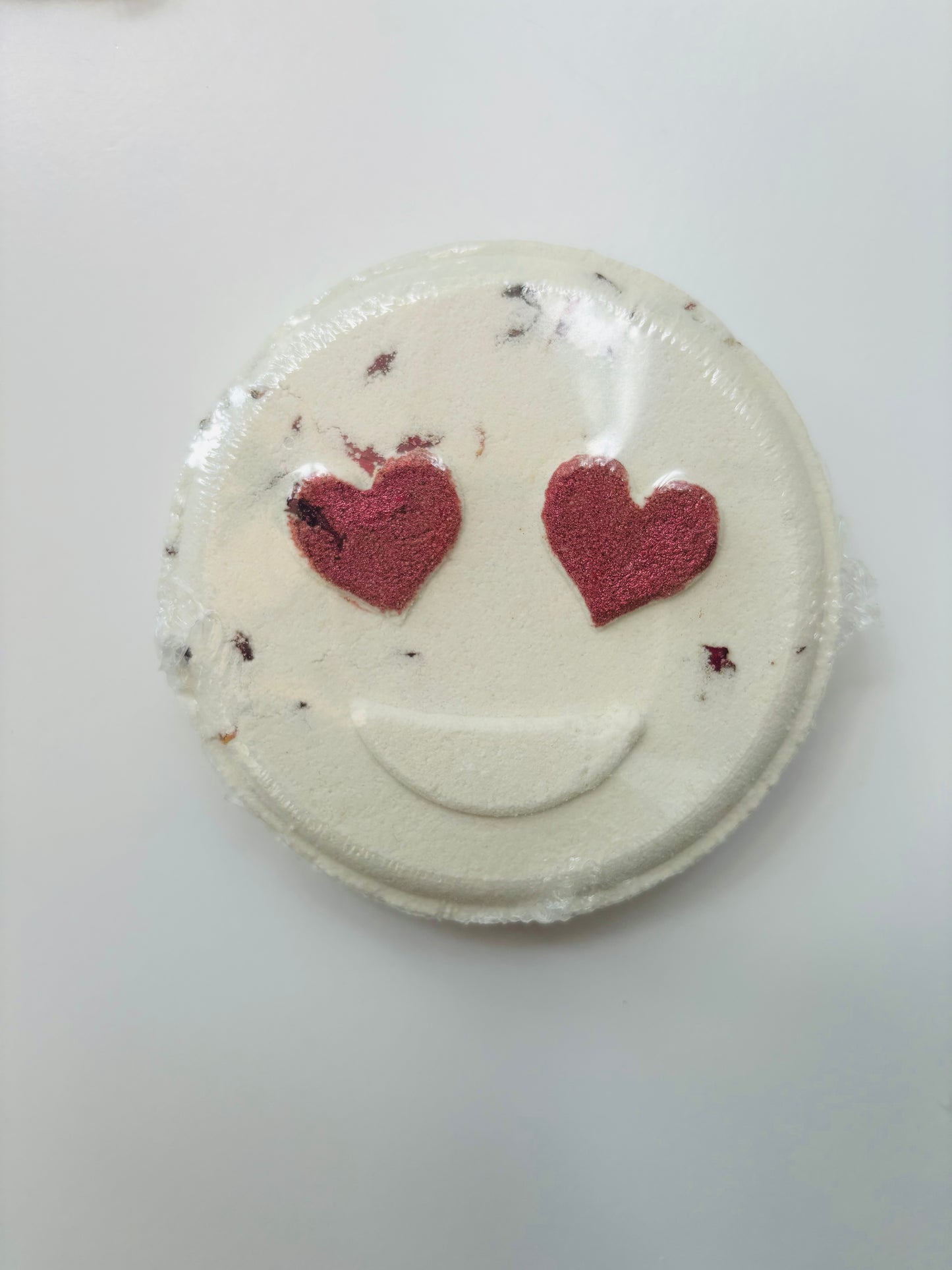 Heart Emoji Rose Scented Bath Bomb